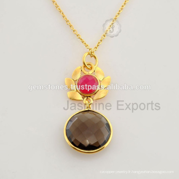 Onyx Gemstone Gold Necklace, 925 Silver Alibaba Wholesale Collier Bijoux